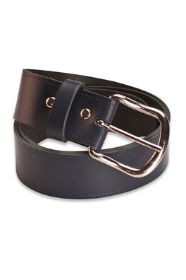 Mens Leather Belt 1.5" Width - Navy