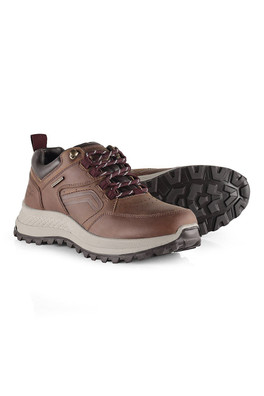 Munro Womens Leather Waterproof Walking Shoes - Brown