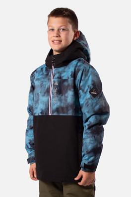 Breaker Kids Overhead Ski Jacket - Petrol Black