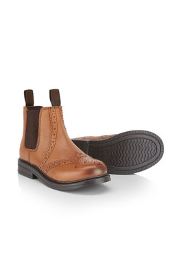 Charlie Kids Premium Leather Dealer Boots - Tan