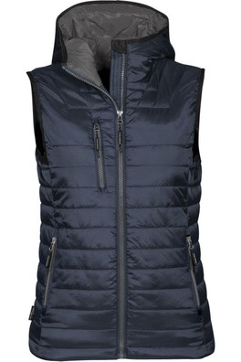 Gravity Womens Body Warmer - Navy/Charcoal