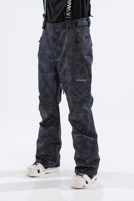 Comrade Mens Ski Pant - Black Map