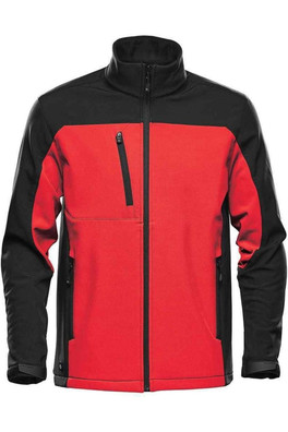Cascades Mens Softshell Jacket - Bright Red/Black