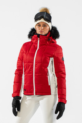 Luna Womens Ski Jacket - Red