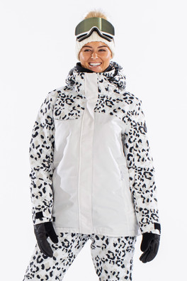 Carve Womens Ski Jacket - White Animal Camo