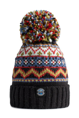 Simon Wilson Fairisle Reflective Superbobble Hat - Multi-coloured