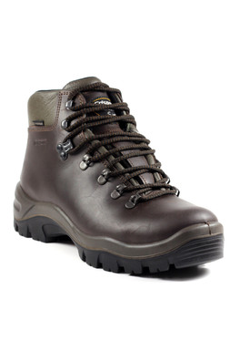 Peaklander Mens Waterproof Hiking Boots - Brown Waxed Leather