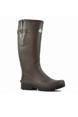 Groundwater Mens Adjustable Strap Wellington - GREEN