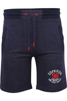 D555 Harlow 1 Mens Loop Back Shorts - Denim Marl