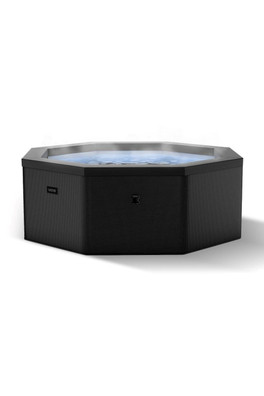 Como 6 Person Eco Foam Hot Tub - Charcoal Black