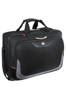 Enza 16L Laptop Briefcase Tablet Bag iPad Case - Black