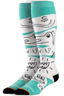 Adulthood Unisex Socks - White/Blue
