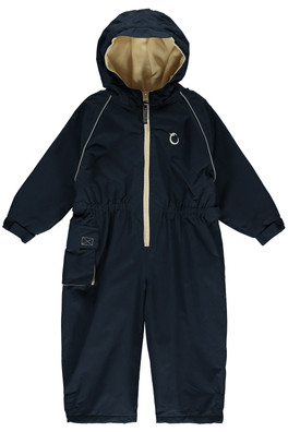 Toddler Waterproof Fleece All in One Suits - Midnight Blue