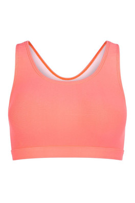 Womens Super Sports Bra - Neon Coral