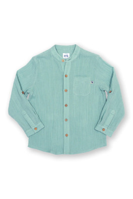Grandad Baby/Kids 100% Organic Cotton Shirt - Green
