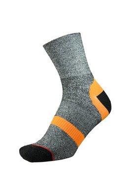 Mens Approach Repreve Double Layer Socks - Charcoal / Orange