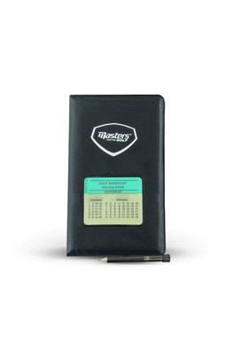 Deluxe Golf Score Card Holder - Black