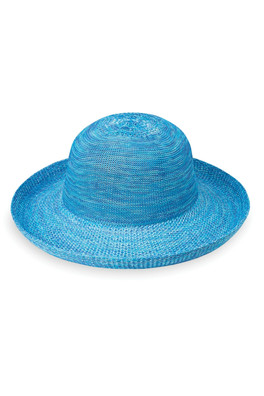 Victoria Womens Poly-Straw Hat - Mixed Aqua