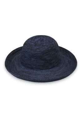 Victoria Womens Poly-Straw Hat - Mixed Navy
