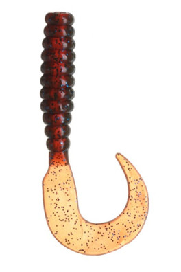 Dirty Grub 2.5" Pack of 8 Fishing Lures - UV Bloodworm