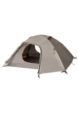 2 Person Trekking Dome Tent 100% Recycld Polyester - Taupe / Grey