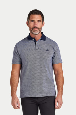 Dobby Jersey Mens Polo - Navy