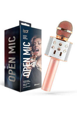 Open Mic Bluetooth Karaoke Microphone - Pink