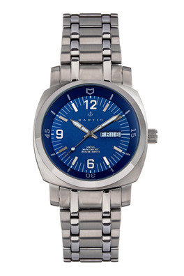 Stealth Bracelet Deep Diving Watch with day/date - Blue