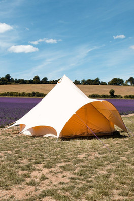 5m Star Bell Tent Canvas Lite 200gsm - Sandstone