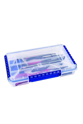 Fishing Tackle Box Ultimate Waterproof Tuff Tainer - Clear