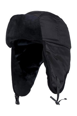 Mens Waterproof Thermaltrapper Hat - Black