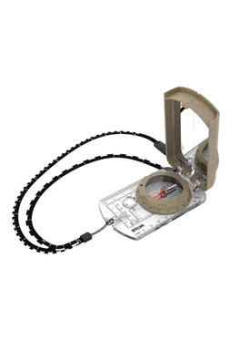 Terra Expedition S Baseplate Compass with Lanyard - Silver