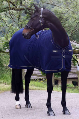 Ventomasta Standard Neck Fleece/Cooler Horse Rug - Navy Blue