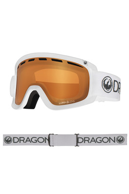 D2 Unisex Snow Goggles - White/Amber