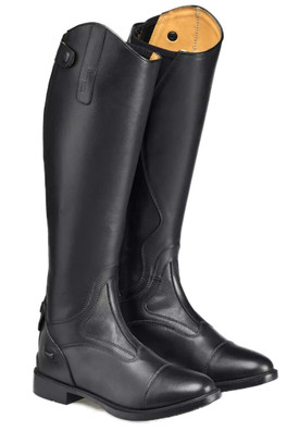 Burlington Womens Long Leather Riding Boot - Black