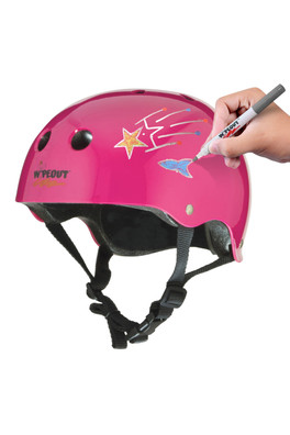 Dry Erase Kids Bike Helmet - Pink