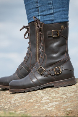 Harley Biker Womens Boots - Brown