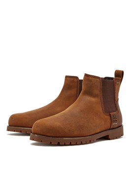 Southill Mens Leather Waterproof Chelsea Boots - Walnut