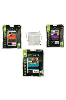 Bronze Expedition Pack 3 Meals with Carry Bag - Black