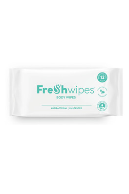 Antibacterial Biodegradable Body Wipes - Unscented
