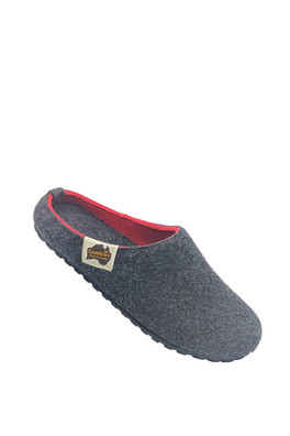 Outback Womens Slipper - Charcoal/Red