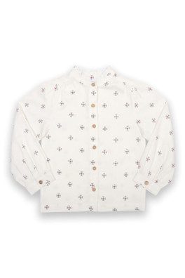 Love Hug Baby/Kids 100% Organic Cotton Blouse - Cream