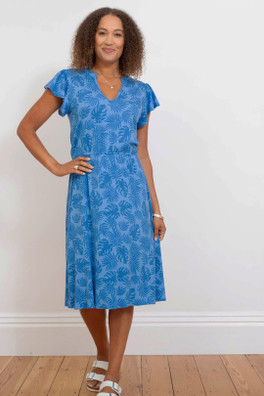 Tolpuddle Womens Jersey Dress - Blue