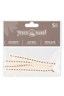 Pack of 5 Flat Cotton Wicks for Baby Special 276 - Off-white