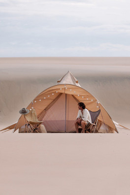 4m Star Bell Tent Canvas Lite 200gsm - Sandstone