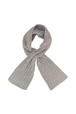 Womens Luxury Fleece Winter Scarf - Light Grey
