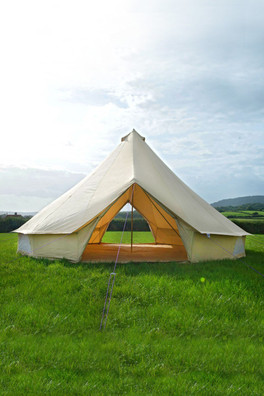 7m Bell Tent Double Door Canvas 285gsm - Sandstone