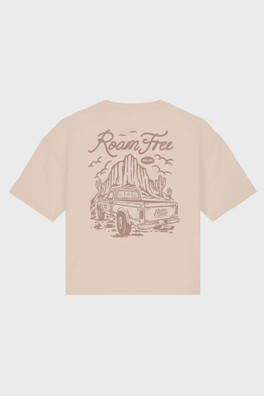 Better Days Womens Roam Boxy T-Shirt - Natural