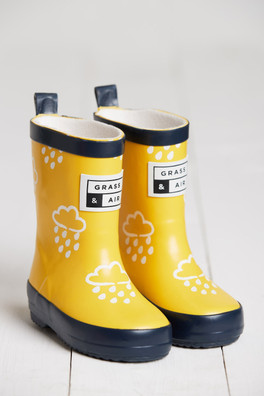 Kids Colour Changing Winter Wellies - Yellow