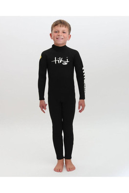 Junior Adv Wetsuit 3/2 Back Zip - Black